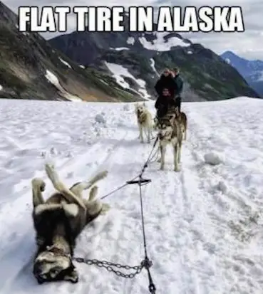 Flat Tire in Alaska